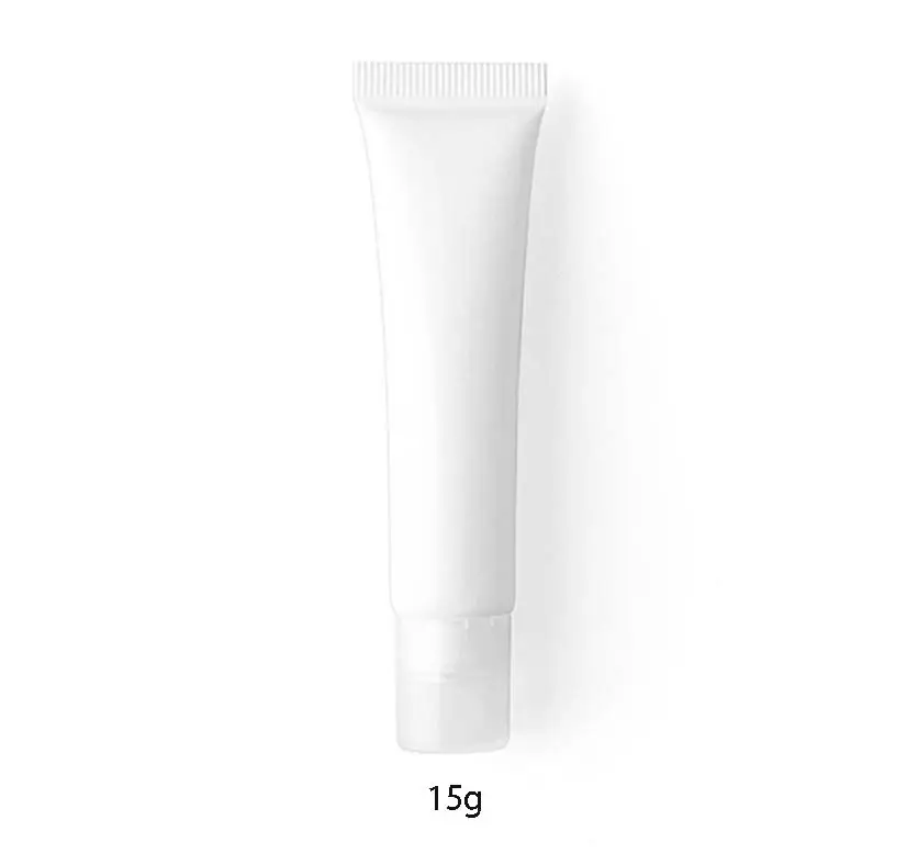 10g 15g 20g logotipo personalizado lip balm embalagem cosmética PE lip gloss squeeze tubos