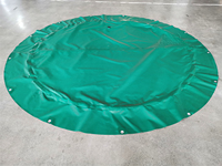 Couverture de piscine gonflable en PVC robuste pour l'hiver, résistante aux tempêtes et à la neige