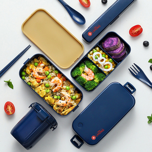 เป็น<span class=keywords><strong>ม</strong></span>ิตรกับสิ่งแวดล้อ<span class=keywords><strong>ม</strong></span>อาหารเตรีย<span class=keywords><strong>ม</strong></span><span class=keywords><strong>1</strong></span>/2ชั้นภาชนะช่องย่อยสลายเบนโตะกล่องเด็กผู้ใหญ่กล่องอาหารกลางวันไมโครเวฟอาหาร - Product Image 2