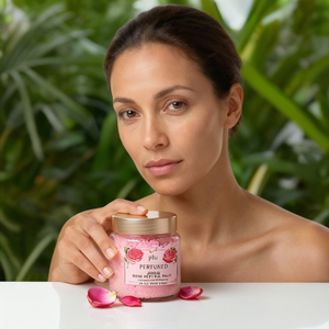 Exfoliante Corporal Perfumado Plu 500g con Pétalos de Rosa y Sal Marina para el Cuidado Diario de la Piel, para Todo Tipo de Piel - Product Image 3