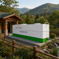 Station de traitement des eaux usées MBR conteneurisée mobile de haute qualité pour l'industrie minière
