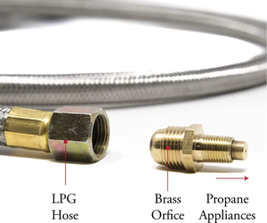 Régulateur réglable Connecteur d'orifice de <span class=keywords><strong>propane</strong></span> <span class=keywords><strong>Raccord</strong></span> de tube en laiton 3/8 "Flare X 1/8" Mnpt ou tuyau mâle - Product Image 3