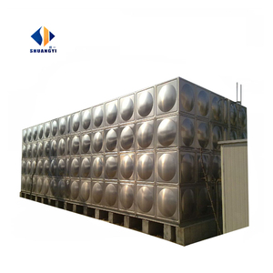 Réservoir d'eau rectangulaire en acier inoxydable 304 fabriqué en usine, soudé et assemblé, d'une capacité de 10 000 <span class=keywords><strong>litres</strong></span>. - Product Image 2