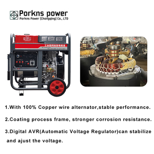 גנרטור נייד קטן ושקט 5000W-10000W חד/תלת פאזי עם מערכת העברת חשמל אוטומטית (ATS) והתנעה ב-12V DC - Product Image 4