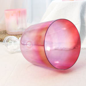 ZHQH Rose Pink Crystal Handle Cuenco para cantar Cristal de cuarzo puro Grail para terapia de sonido <span class=keywords><strong>sagrado</strong></span> - Product Image 6