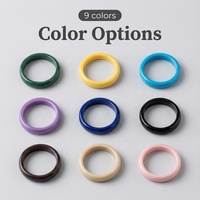 Bague en céramique facettée lavande 6 mm, dureté 9 Mohs, ajustement confortable, anti-ternissement, luxe, en stock