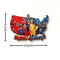 Aimant de réfrigérateur Statue de la Liberté de New York, États-Unis, Souvenir de voyage créatif, Décoration d'intérieur