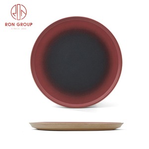 Assiettes Plates <span class=keywords><strong>en</strong></span> argile de <span class=keywords><strong>terre</strong></span> <span class=keywords><strong>cuite</strong></span> rouge noir dégradé Restaurant cuisine Dessert Steak plat <span class=keywords><strong>pas</strong></span> <span class=keywords><strong>cher</strong></span> assiettes <span class=keywords><strong>en</strong></span> vrac - Product Image 6