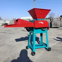 Machinerie agricole, hacheuse de fourrage en acier au carbone de 1 tonne, alimentée au diesel/électricité, pour hacher l'herbe, la paille, la fourrage, l'alimentation animale, la ensilage