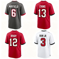 Jahitan Berkualitas Terbaik Dapat Disesuaikan # 6 MAYFIELD # 13 EVANS # 12 BRADY # 2 EGBUKA Jersey Sepak Bola Amerika