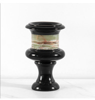 SAIDKOCC Mittelalterliche Wabi-Sabi Minimalistische Moderne Natürliche Marmor-Jade-Vase Hochwertige Maßanfertigung Restaurant Eingangshalle Dekoration