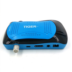 Récepteur de télévision par satellite avec jeu de puces HD DVB S2 MPEG4 Sunplus 1506TV, décodeur et récepteur satellite Tiger avec double led