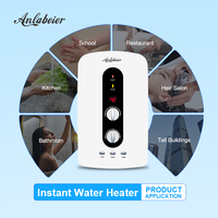 Chauffe-eau électrique portable en gros 220V 5500W instantané sans réservoir pour douche domestique en plastique avec pompe