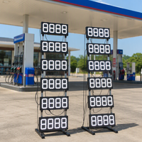 Papan Display Panel harga Gas lampu LED untuk papan dan Display Digital tanda stasiun Gas