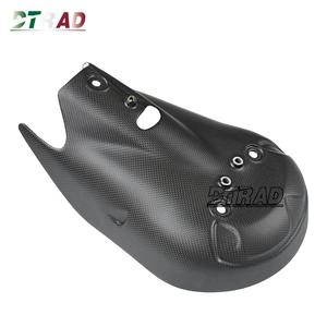 Cache-tuyau d'échappement en fibre de carbone véritable pour <span class=keywords><strong>DUCATI</strong></span> Panigale V2 959 1299, protection de capot d'échappement moto, bouclier thermique, carénage mat - Product Image 5