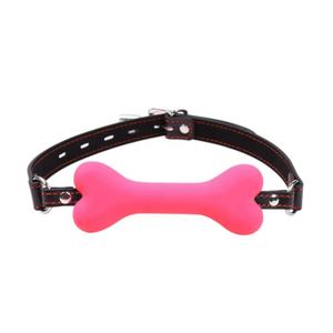 <span class=keywords><strong>2023</strong></span> BDSM Bondage respirant chien os Silicone bouche balle Gag avec PU sangle fétiche costume retenue jouets - Product Image 4