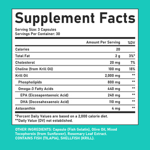 Cápsulas de Aceite de Krill Más Vendidas con Suplemento de Aceite de Krill que Apoya la Salud Inmunológica y Cognitiva y Aumenta la Energía y la Resistencia - Product Image 6
