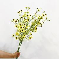 Bunga Daisy Liar Tangkai Tunggal, Buket Krisan Musim Semi, Daisy Kecil, Bunga Buatan untuk Dekorasi Rumah, Bahan Bunga Bergaya Pastoral