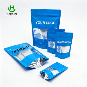 מנעול zip מותאם אישית לעמוד שקית נייר אלומיניום פלסטיק שקיות נייר מחזר הדפסה למחזר מזון ביגוד אריזה - Product Image 1