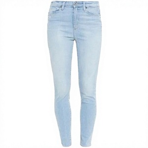 Pantalones de Mezclilla Tipo Lápiz para Mujer, Última Moda, Lavados, Transpirables, Casuales, de Algodón/Spandex, Alta Calidad, Diseño Personalizado - Product Image 1