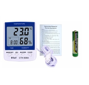 Orologio Calendario Termo-igrometro <span class=keywords><strong>Digitale</strong></span> per Interni ed Esterni con Temperatura e Umidità CTH-608A - Product Image 5