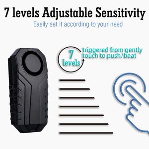 Sistema de Alarma Inalámbrico a Prueba de Agua para Bicicleta, Control Remoto, Sensor de Seguridad Antirrobo, 7 Niveles de Sensibilidad - Product Image 6