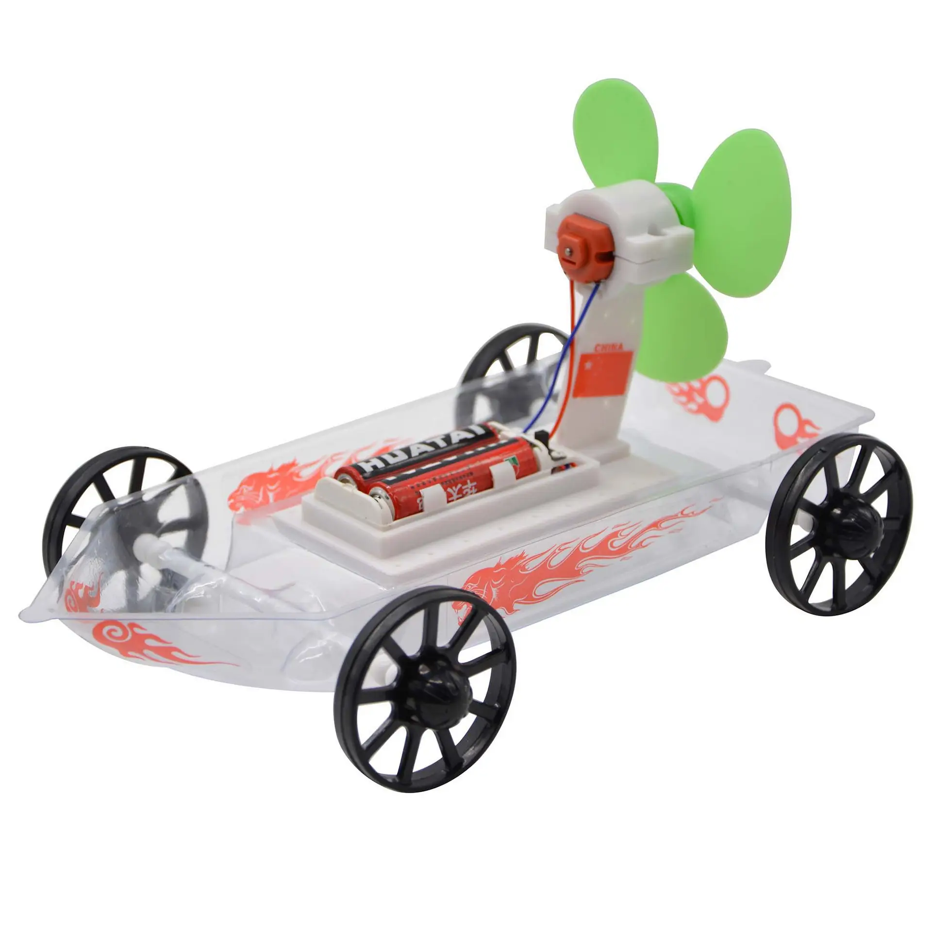 Factory DIY STEM Education Amphibious Toy Cars Air Powered Wind Energy Power Toy Car Kit Science Engineering Toys Experiment Kit