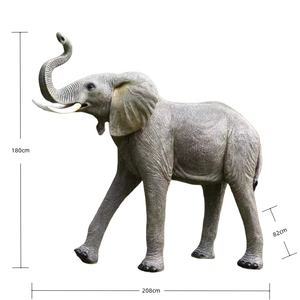 Estatua de Elefante de Resina Hecha a Mano, de Tamaño Real, 228*82*193cm, Colorida, para Decoración de Jardín, Parque o Zoológico - Product Image 4