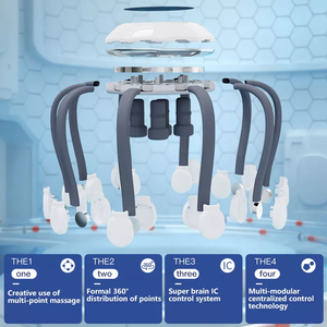 Automático 10 cabezas dedo recargable inteligente vibración araña cabeza masaje herramienta vibrante pulpo eléctrico cuero cabelludo masajeador de cabeza - Product Image 2