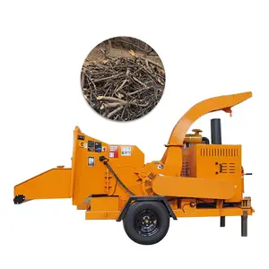 Wood grinder machine chip crusher wood mobile crusher forestry machinery