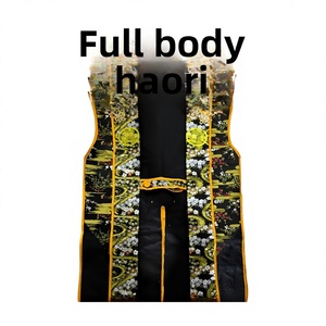 Kimono Giapponese Medievale e Rinascimentale Senza Maniche in Tessuto Intrecciato con Piume, Unisex per Adulti, Accessorio per Film e Televisione Indossabile da Veri Persone - Product Image 3