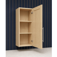 Armoire murale simple en mélamine ODM, 15x30 à 15x42 pouces, chêne blond, tailles personnalisées, fabricant vietnamien