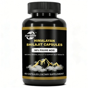 Cápsulas de Shilajit del Himalaya, Suplemento Dietético de Resina Original, Extracto de Ácido Fúlvico al 50%, Cápsulas Blandas y Duras, Fabricante OEM - Product Image 1