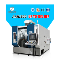 Centre d'usinage CNC vertical 5 axes AMU650 à broche unique BT30, robuste, pour commande CNC, table 500x600x450mm