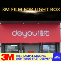 Enseigne rétroéclairée personnalisée, film vinyle translucide 3M de haute qualité pour enseignes lumineuses avec garantie de 3 à 7 ans
