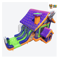 FUN BOUNCE Casa de Brinco Inflable de PVC para Exteriores, Comercial
