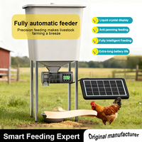 Mangeoire automatique solaire pour volailles, alimentation quantitative programmable par batterie DC12V pour poulets, canards, cailles, usage agricole