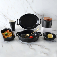 Heiye — poêle à four en céramique noir mat antiadhésive, ustensiles de cuisson pour four