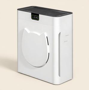 เครื่องฟอกอากาศสำหรับสัตว์เลี้ยงแบบพกพา รุ่นทันสมัย เรียบหรู อัตโนมัติ เสียงเบา พร้อมไส้กรองประสิทธิภาพสูง H13 ป้องกันแบคทีเรีย สำหรับสุนัขและแมว ปลอดภัย - Product Image 1