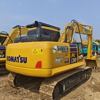 Excavatrice d'occasion Komatsu 220 pour travaux de terrassement, modèle 2022, faible nombre d'heures de fonctionnement, 22 tonnes, godet de 1,2 m, boîte de vitesses, pompe Kawasaki