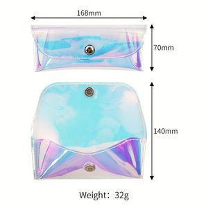 Colorful Summer TPU Sunglasses <b>Case</b> Waterproof Eyewear Pocket Bag Magnetic Closure Transparent <b>Glasses</b> Holder Welcome Gifts - Product Image 6
