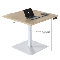 Table de travail moderne modulaire en acier inoxydable, à moteur unique, 3 niveaux, ergonomique, réglable en hauteur électriquement