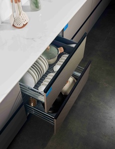 <span class=keywords><strong>Pero</strong></span> tre lati rotondo in filo di acciaio cromato cesto armadio da cucina estrarre cestello in metallo cassetto - Product Image 4