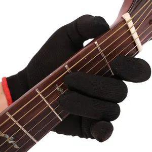 Fingertip Professional Beginner Musicians Anti Pain Left Hand Practice Bass Guitar Gloves