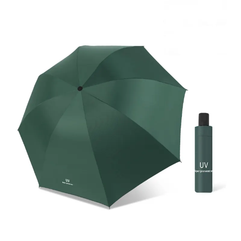 Öffnen und Schließen Zusammen klappbarer kleiner kompakter Regenschirm für Regen