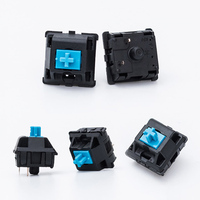 Interrupteur à bouton poussoir pour clavier mécanique de jeu, 61/74/104/108 touches, bleu, noir, marron, noir, 3 broches, diode LED unique