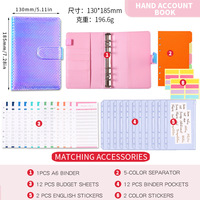 Carnet de notes A6 en cuir PU souple, reliure à anneaux, mignon, mini-journal quotidien, cadeau personnalisé, violet, vente en gros