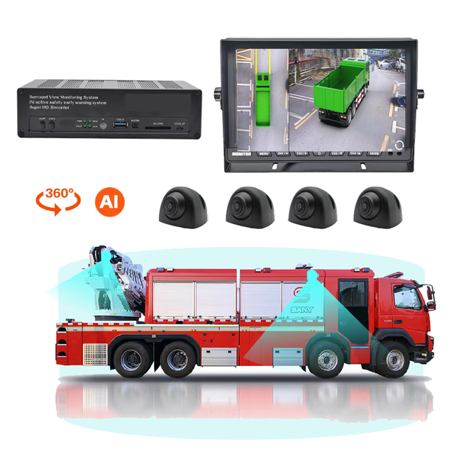 360 Degree Bird Eyes View Car Camera 2D/3D Surround Monitoring HD DVR Bird View Split Screen ADAS 360 Panoramic Surround View