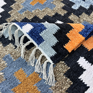 พรมปูพื้นสำหรับตกแต่งห้องหรูหราพรมผ้าไหมทอมือแบบดั้งเดิมและผ้าฝ้ายพรม3X5ฟุตดีไซน์ตามสั่ง - Product Image 3