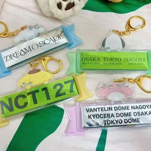 กระเป๋าเป้สะพายหลังใส่ของแบบมีหน้าต่างใส สำหรับใส่ของสะสมจากคอนเสิร์ตที่ได้รับแรงบันดาลใจจากอนิเมะ พร้อมที่แขวนคู่ พวงกุญแจรูปสุนัข ชาร์จไฟได้ สำหรับแฟนเคป๊อป - Product Image 3